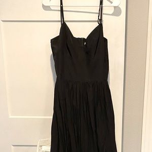 Black double slit Amanda Uprichard maxi dress